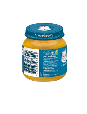 GERBER® Храна за бебета, Пуйка с тиква и картоф пюре, от... 2