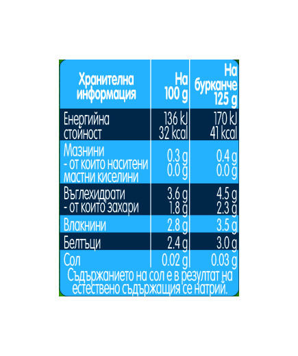 Gerber Organic Храна за бебета, Пюре от зелен грах, броколи и тиквички, моето 1-во пюре, 125g, бурканче