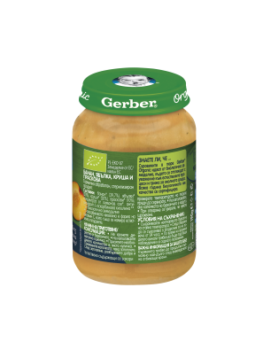 Gerber Organic Храна за бебета, Пюре от банан, ябълка,... 2