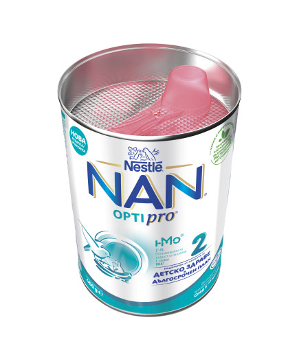 Nestlé NAN OPTIPRO 2 HM-O, 6+ месеца, Обогатено преходно мляко на прах, 400 гр