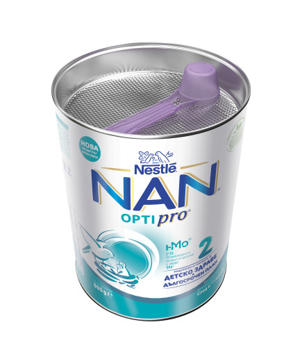 Nestlé NAN OPTIPRO 2 HM-O, 6+ месца, Обогатено преходно мляко на прах, 800 гр