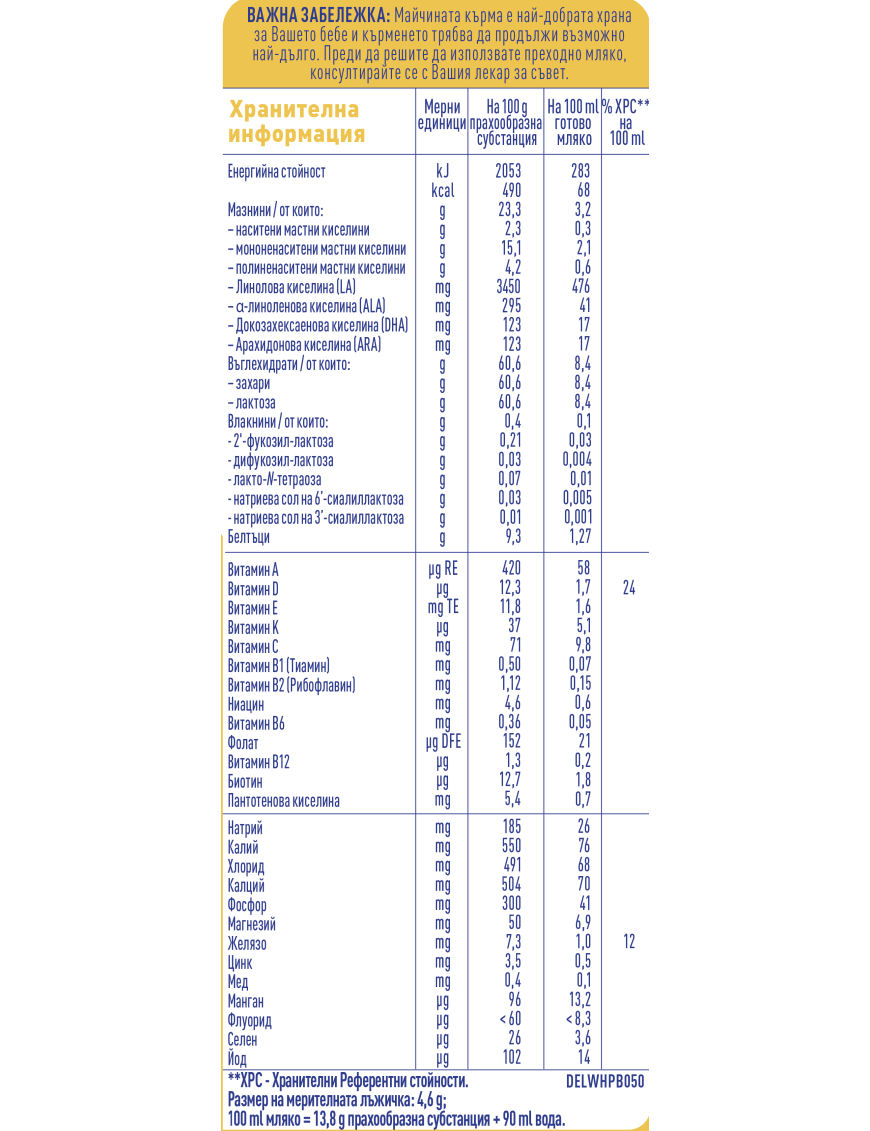 Nestlé NAN SUPREME 2, 6+ месеца, Обогатено...