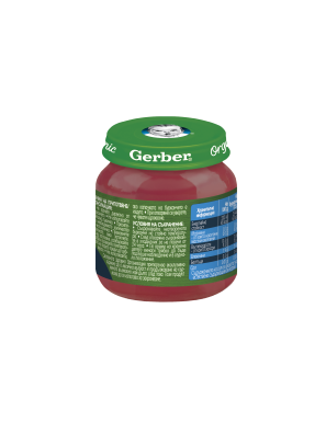 Gerber Organic Храна за бебета, Пюре от ябълки и цвекло,... 2
