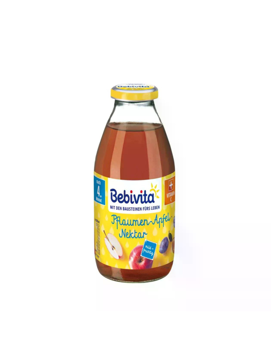 BEBIVITA Нектар, ябълки със сливи 1660, детска напитка, 200мл.