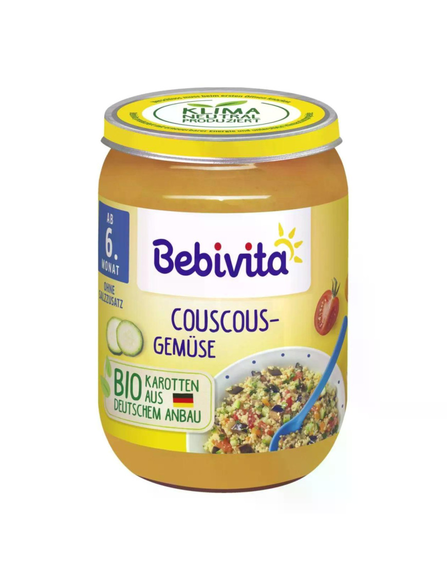 BEBIVITA Кускус със зеленчуци 15004, пюре, 190гр.