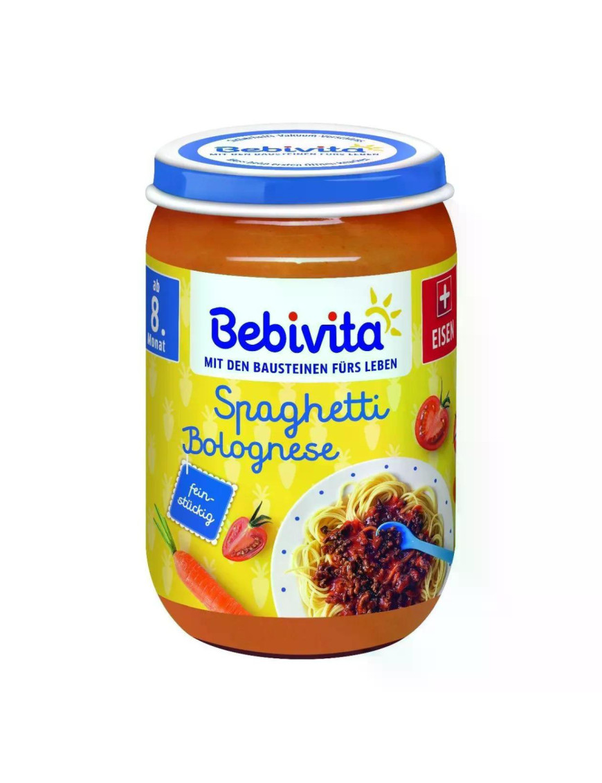 BEBIVITA Спагети Болонезе 15606, пюре, 220гр.