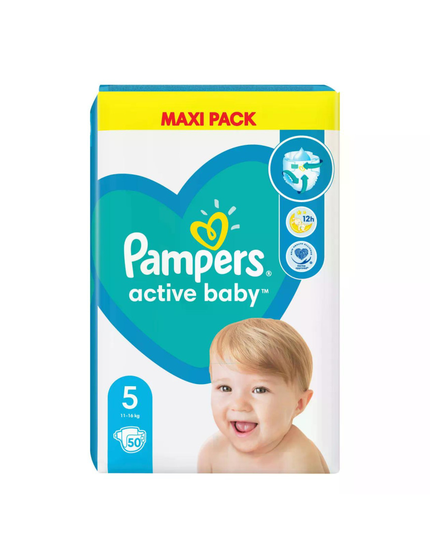 PAMPERS Active Baby Джуниър VPP, пелени, S5, 50бр.