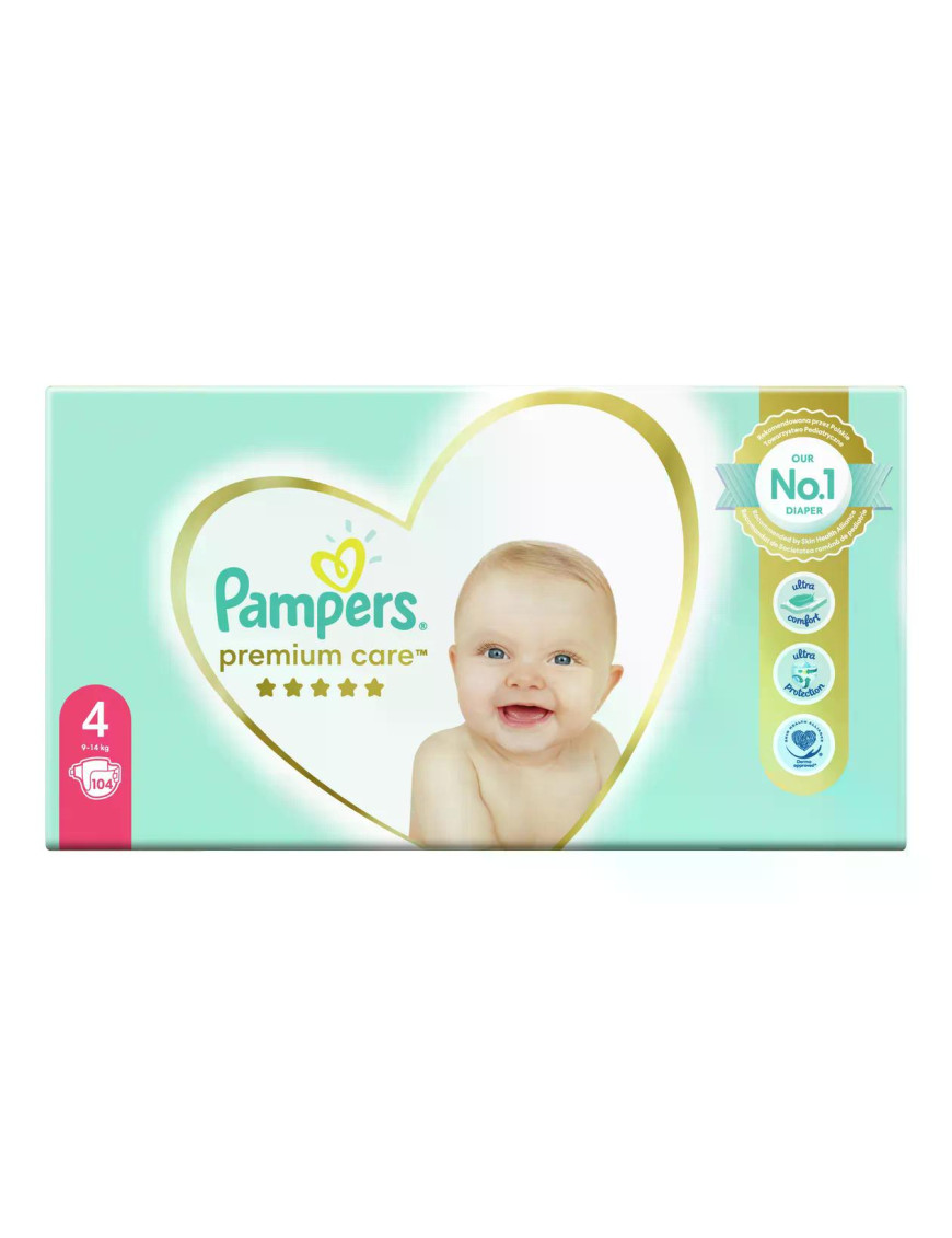 PAMPERS Premium Care Макси MB, пелени, S4, 104бр.