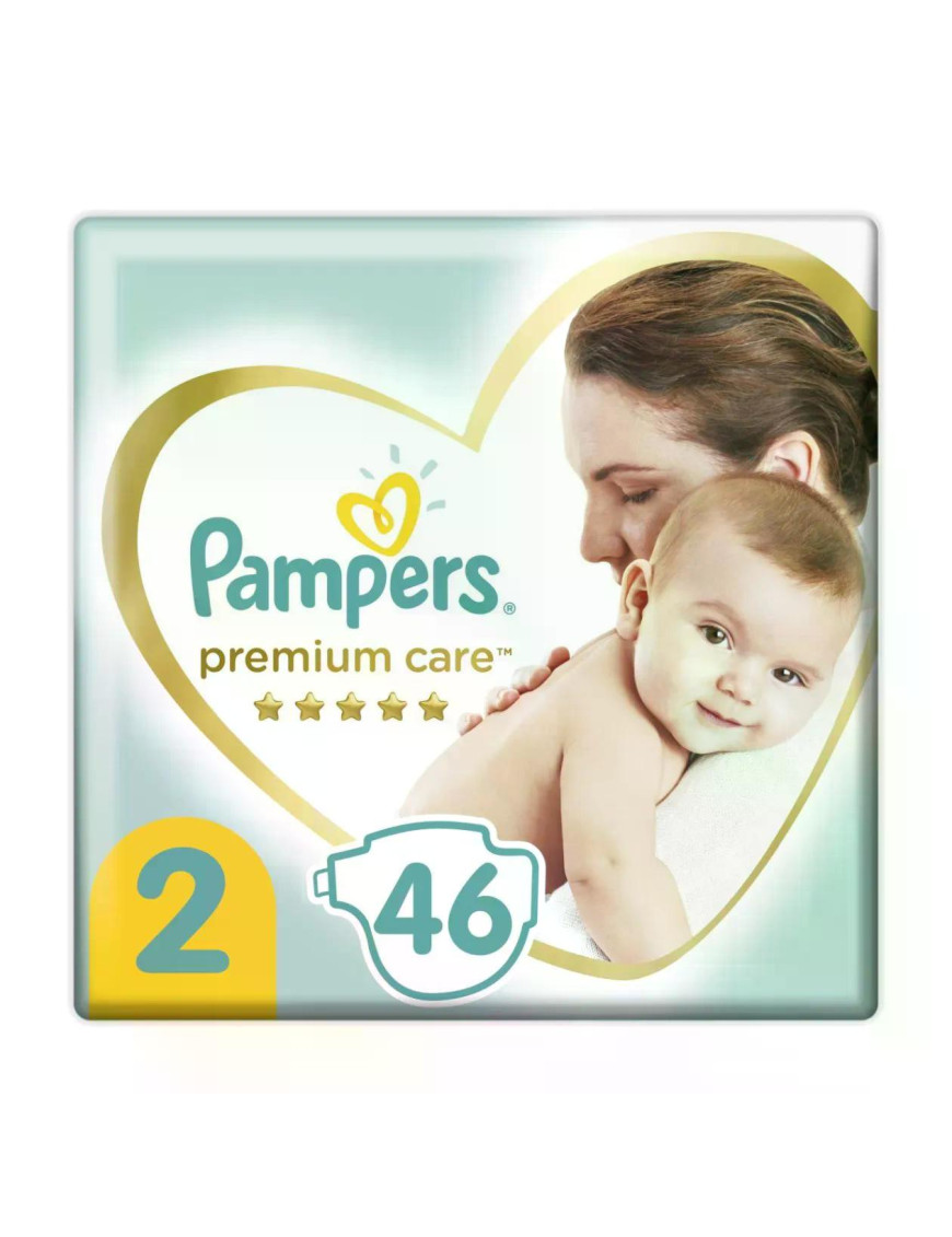 PAMPERS Premium Care Мини VP, пелени, S2, 46бр.