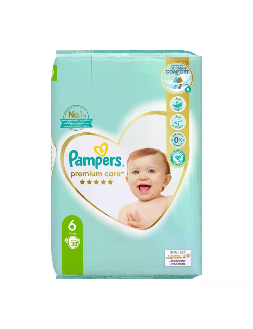 PAMPERS Premium Care XL VP, пелени, S6, 38бр.