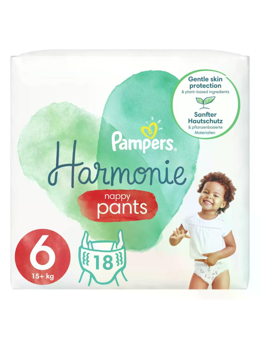 PAMPERS Harmonie VP, гащички, S6, 18бр.