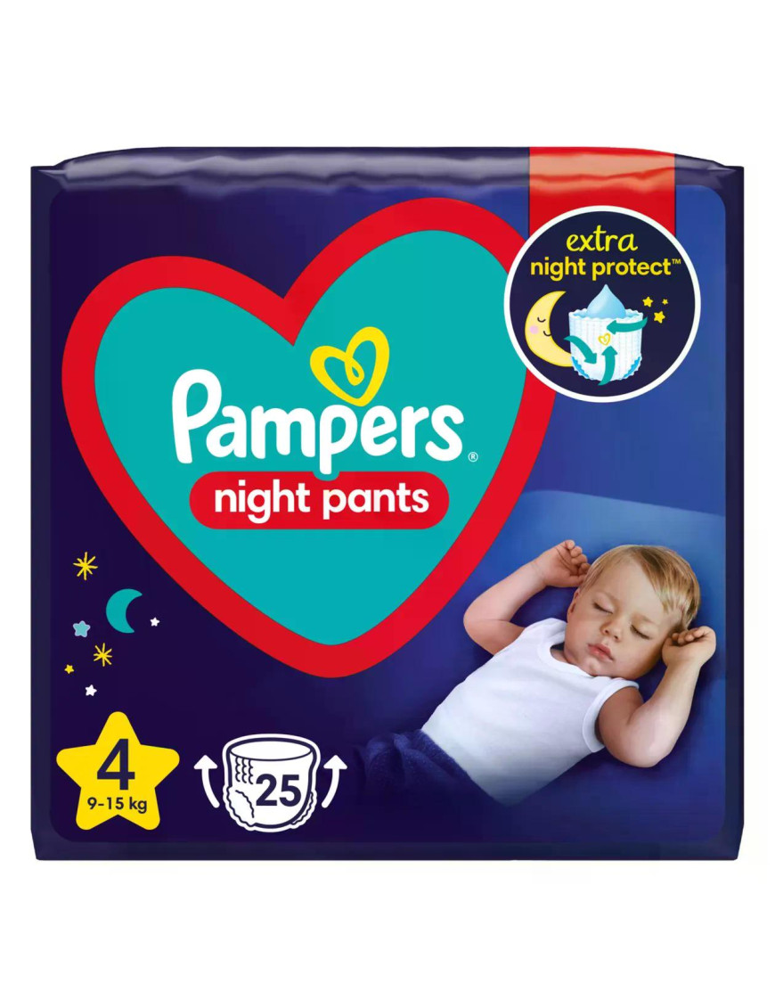 PAMPERS Night VP, гащички, S4, 25бр.