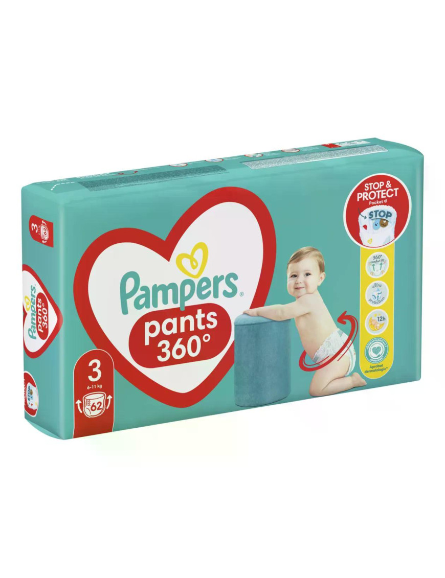 PAMPERS Pants JP, гащички, S3, 62бр.