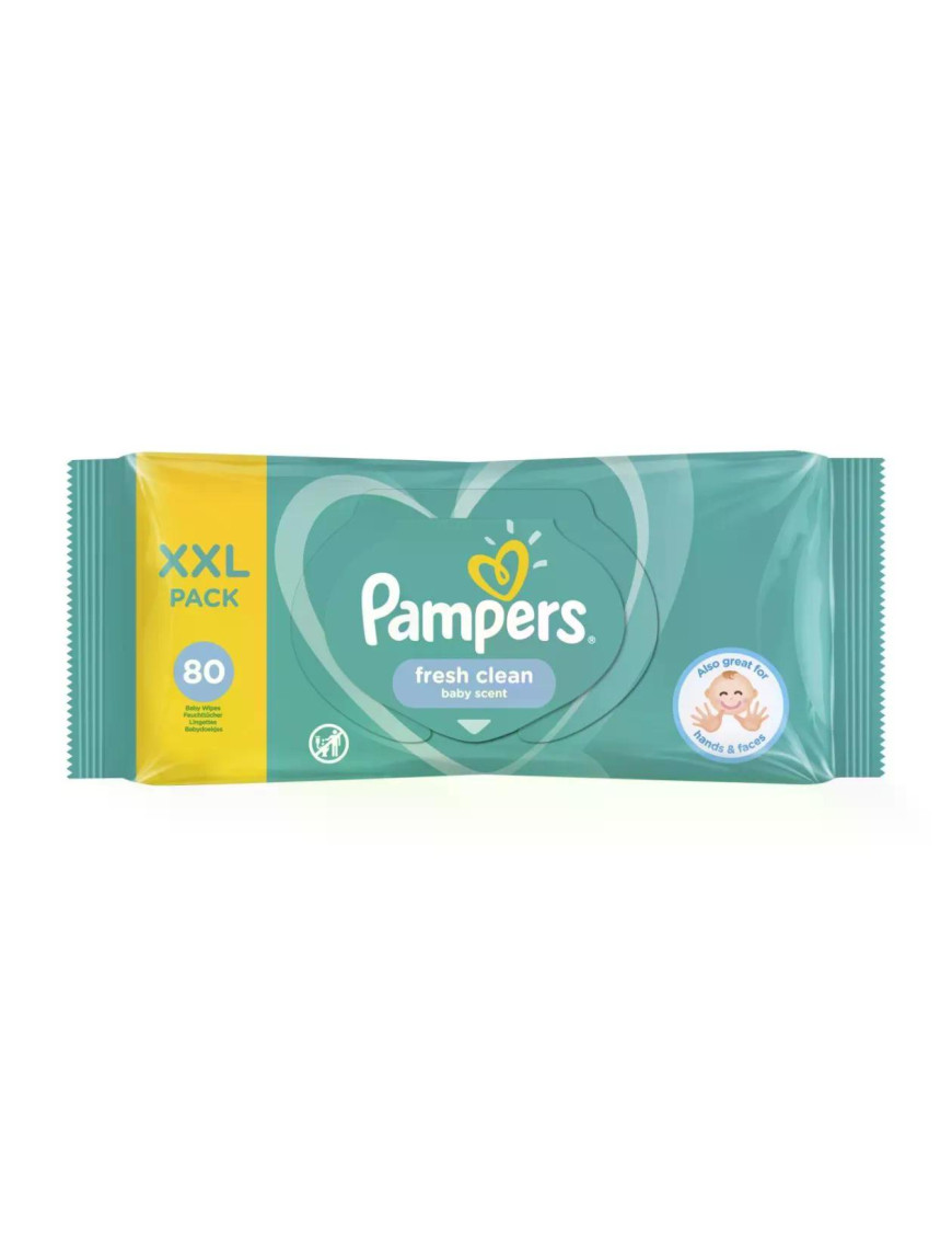 PAMPERS Fresh, мокри кърпички, 80бр.