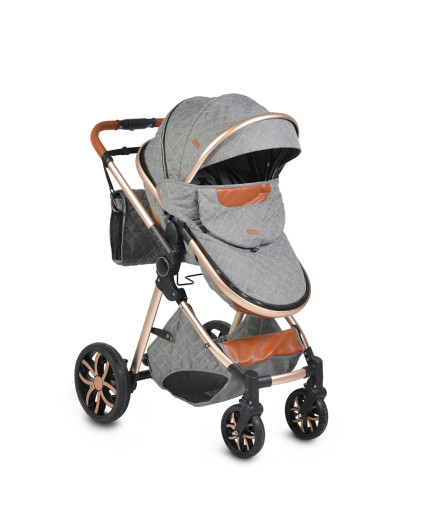 Комбинирана детска количка Alma тъмносив