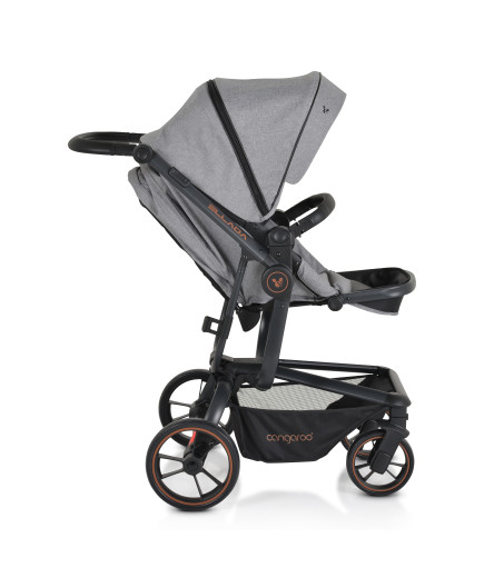 Комбинирана детска количка Ellada 2в1 сив