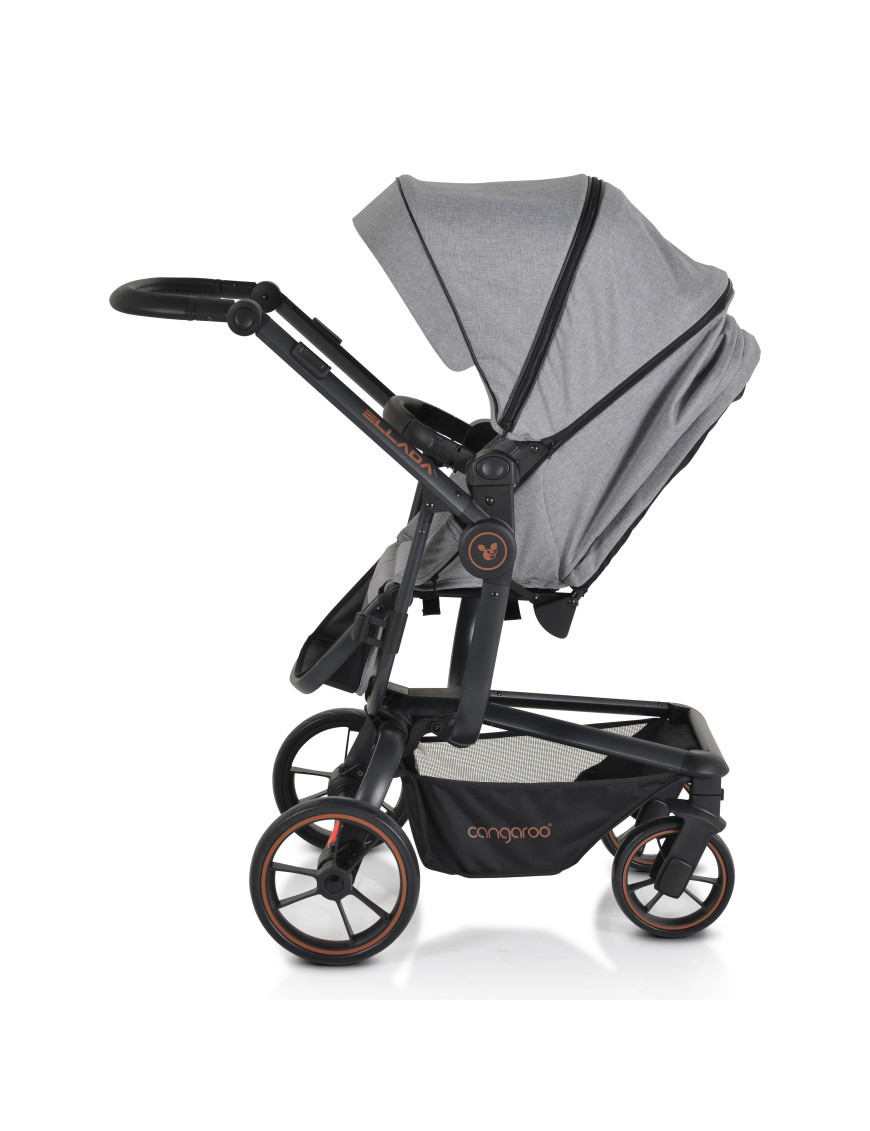 Комбинирана детска количка Ellada 2в1 сив