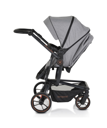 Комбинирана детска количка Ellada 2в1 сив