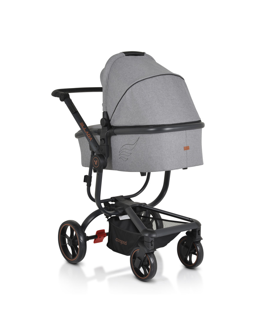 Комбинирана детска количка Ellada 2в1 сив