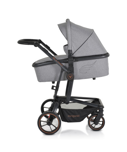 Комбинирана детска количка Ellada 2в1 сив