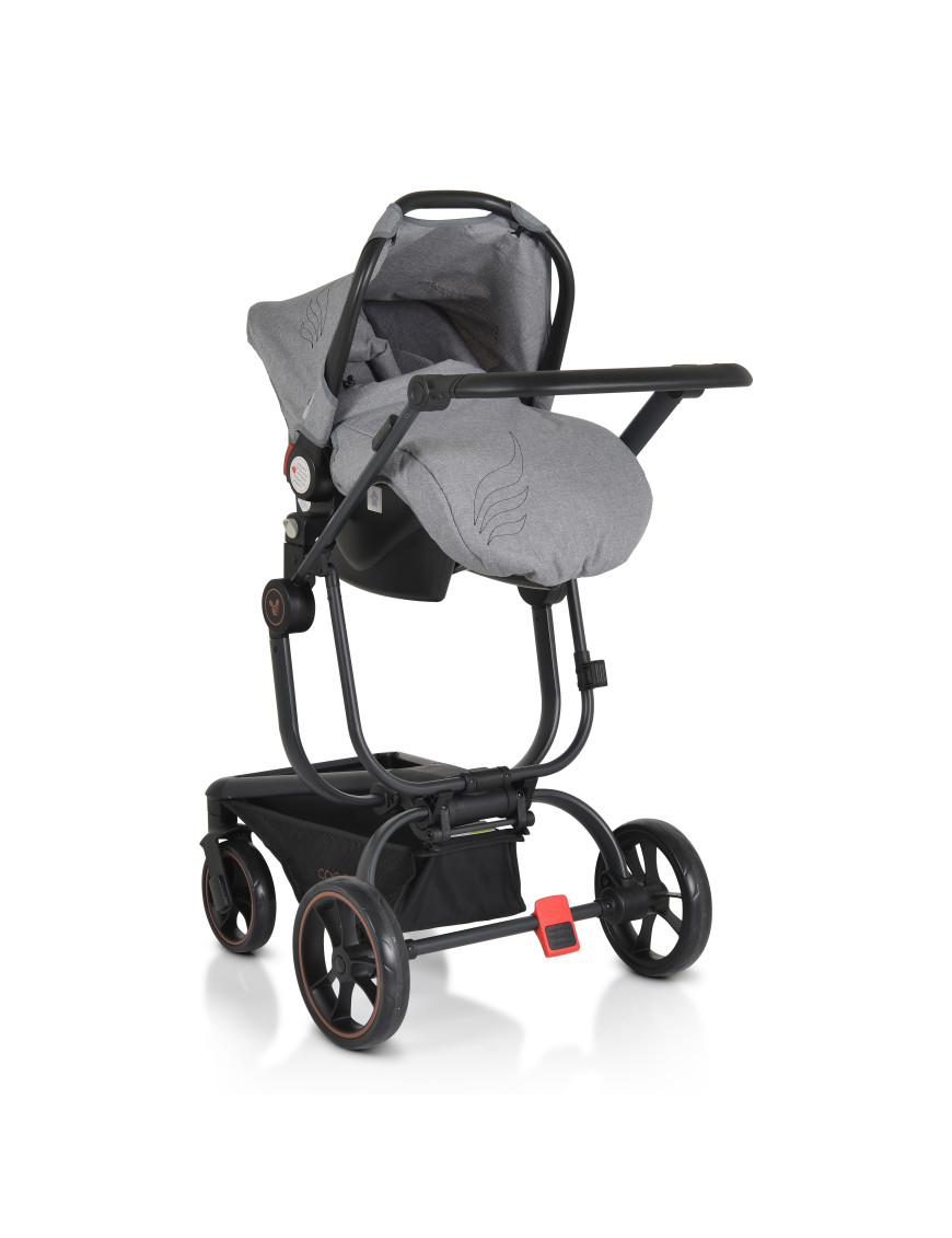 Комбинирана детска количка Ellada 2в1 сив