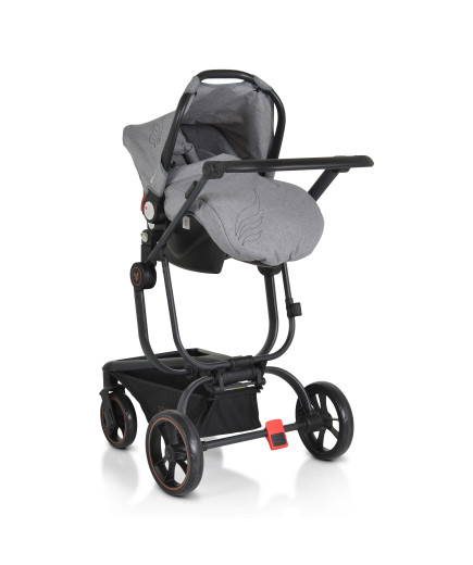 Комбинирана детска количка Ellada 2в1 сив