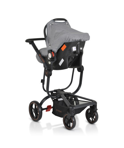 Комбинирана детска количка Ellada 2в1 сив