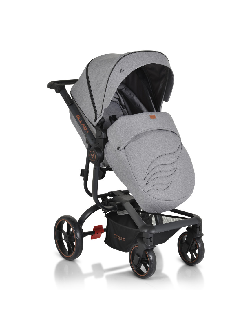 Комбинирана детска количка Ellada 2в1 сив