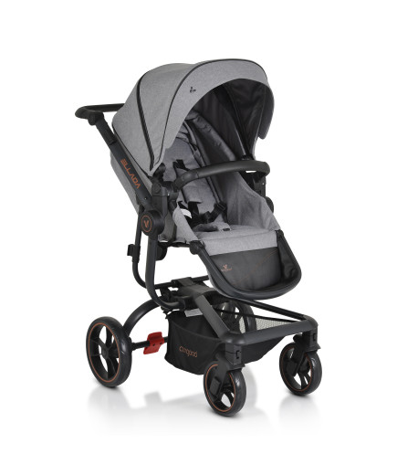 Комбинирана детска количка Ellada 2в1 сив