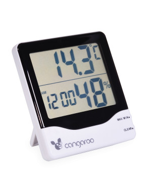 Термометър с дигитален часовник и хигрометър TL8020