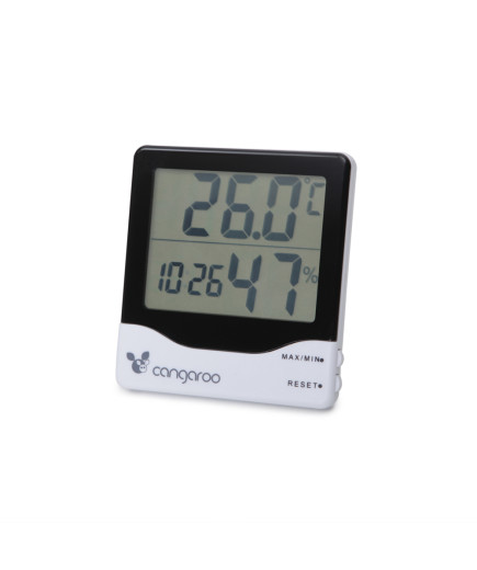 Термометър с дигитален часовник и хигрометър TL8020