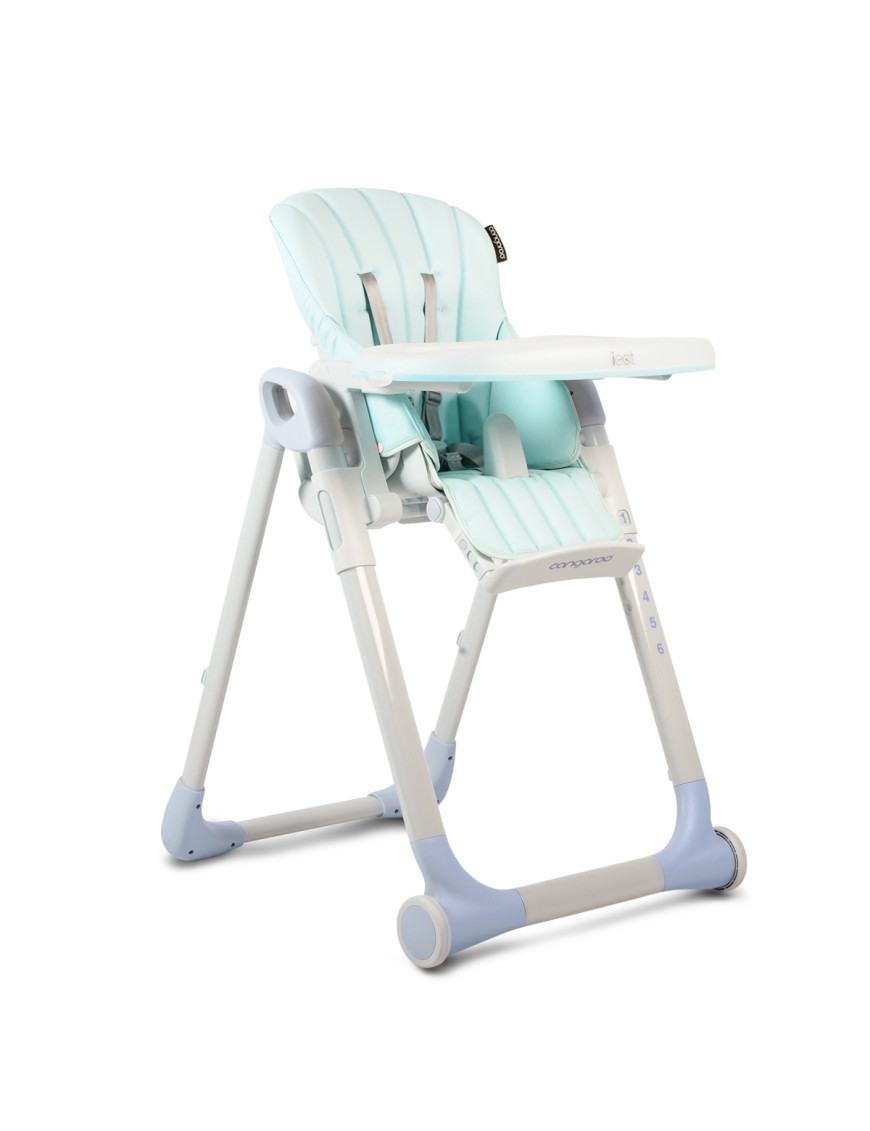 Детски стол за хранене I Eat светло син
