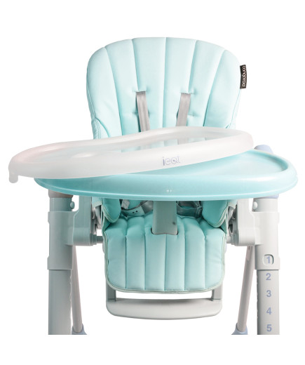 Детски стол за хранене I Eat светло син