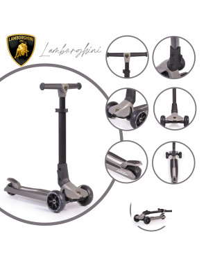Тротинетка Lamborghini сив