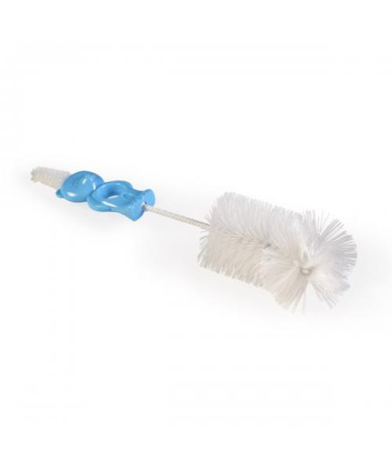 2в1 Четка за шишета и биберони мече син