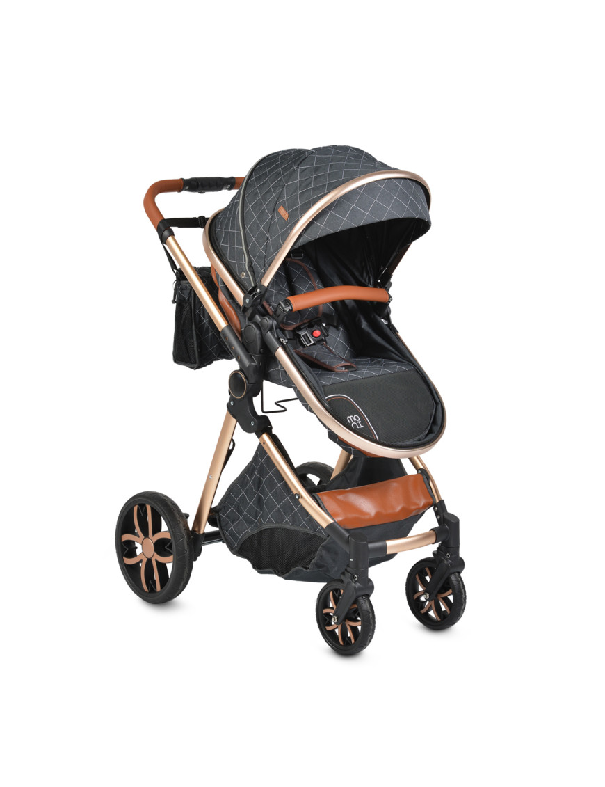 Комбинирана детска количка Alma черен