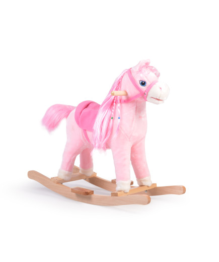 Люлка плюшена кон Rose розов