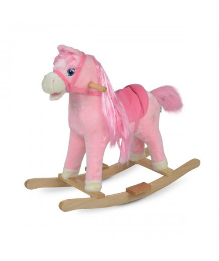 Люлка плюшена кон Rose розов