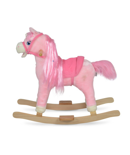 Люлка плюшена кон Rose розов