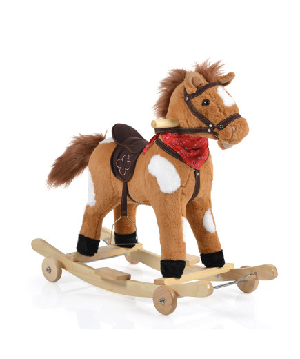 Люлка плюшена кон Thunder каки колелца