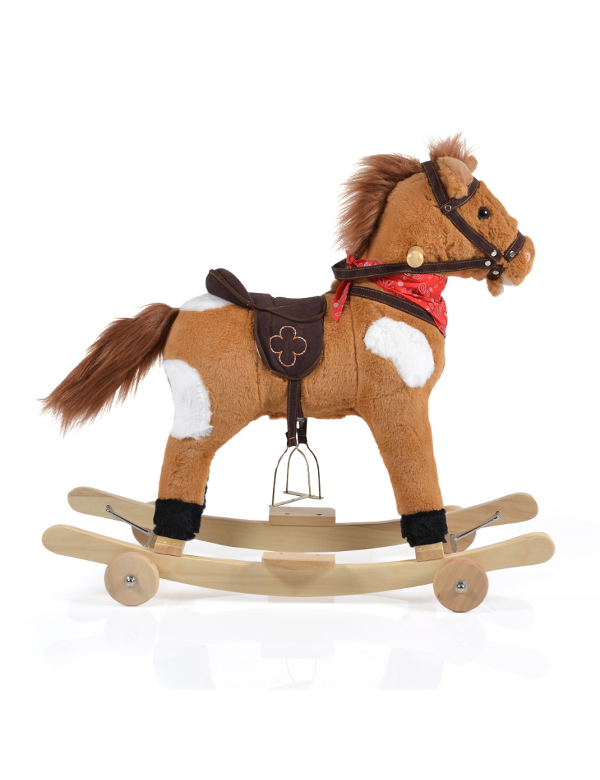 Люлка плюшена кон Thunder каки колелца