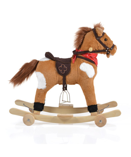 Люлка плюшена кон Thunder каки колелца