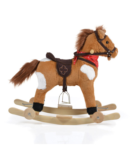 Люлка плюшена кон Thunder каки колелца