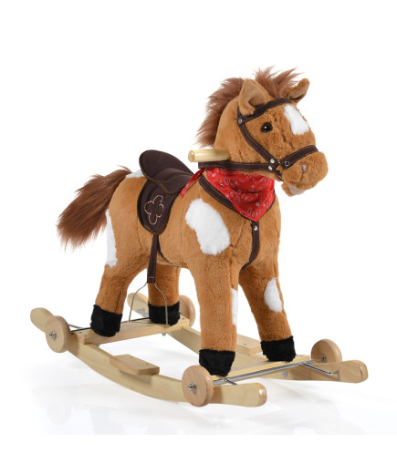 Люлка плюшена кон Thunder каки колелца