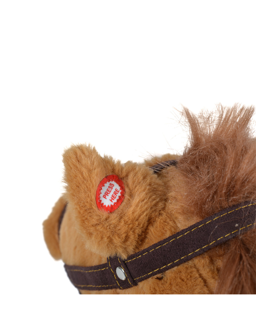 Люлка плюшена кон Thunder каки колелца