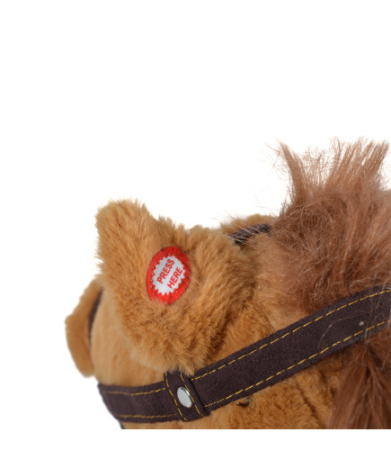 Люлка плюшена кон Thunder каки колелца