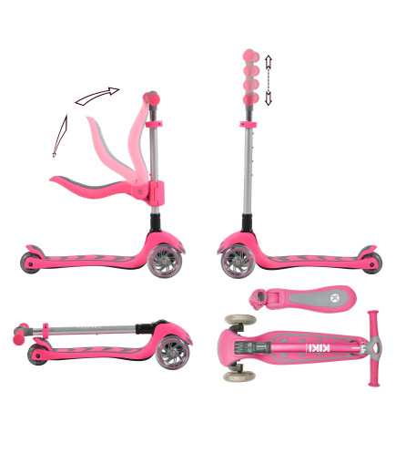 Тротинетка Kiki розов