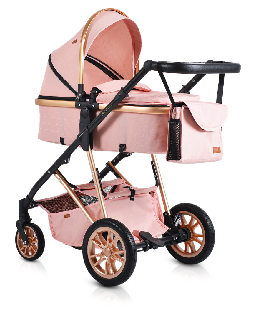 Комбинирана детска количка Midas розов