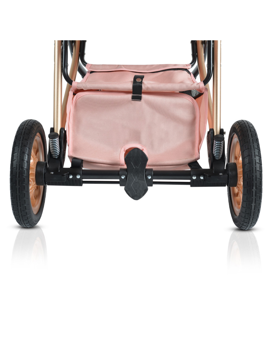 Комбинирана детска количка Midas розов