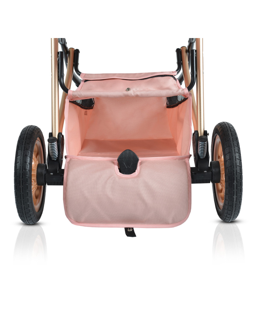 Комбинирана детска количка Midas розов